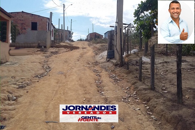 Vereador Jornandes requer finalização do calçamento no Bairro Bela Vista, em Cobraice. 