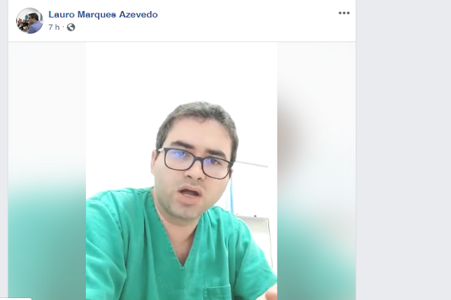 Veja vídeo: Dr. Lauro fala da propagação do vírus responsável por causar a doença COVID-19 no município de Boa Esperança.