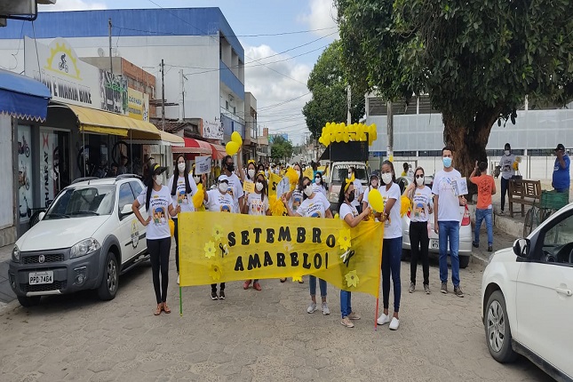 Setembro Amarelo: caminhada em Braço do Rio lembra a importância da prevenção ao suicídio.