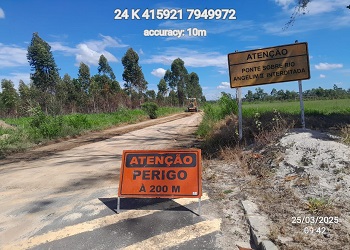 DER realiza patrolamento na ES-416 em Conceição da Barra