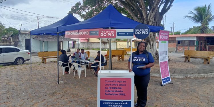 Em Conceição da Barra, a Samarco realiza ação itinerante para tirar dúvidas e orientar sobre como ingressar no PID.