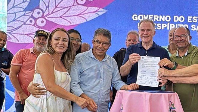 Em parceria com o Governo do Estado, prefeito comemora investimentos em rodovia e abastecimento de água em Conceição da Barra